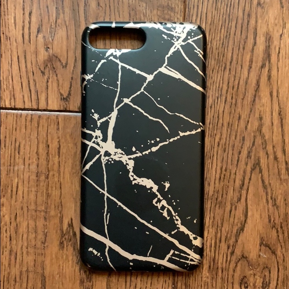 iPhone 7Plus Marble Black Case